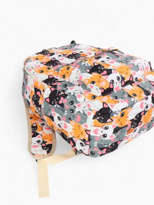 Рюкзак школьный &laquo;Котики&raquo;, с пеналом, 29&times;12&times;41 см, разноцветный