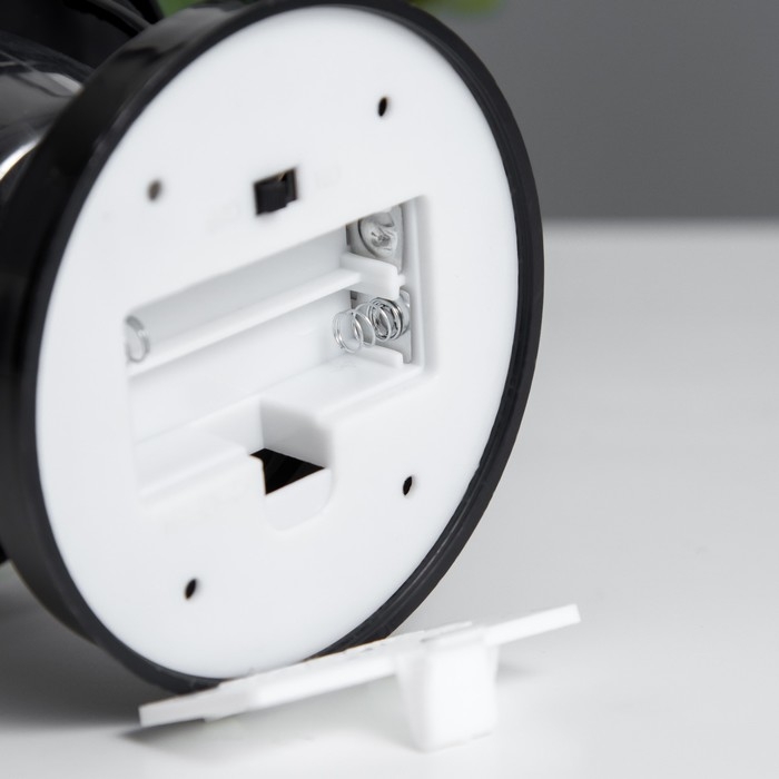 Ночник Ночник "Евлампия" LED 1Вт от батареек 2хААА черный 10х10х12см RISALUX