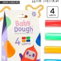 Тесто BabyDough 4 шт в коробке красный щипок №2
