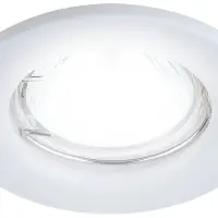 Светильник штампованный MR16,12V/220V, 50W белый ST1 WH