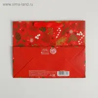 Пакет подарочный новогодний ламинированный «Время волшебства», MS 23 х 18 х 10 см