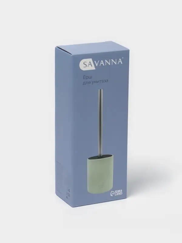 Ёршик для унитаза SAVANNA &laquo;Листья&raquo;, силиконовый