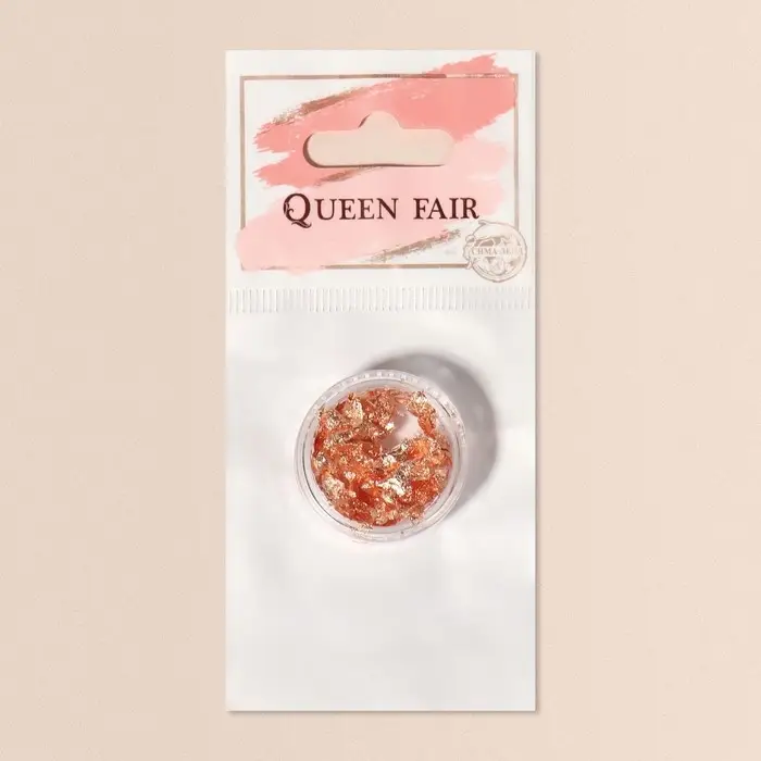 Поталь для декора ногтей, цвет медный