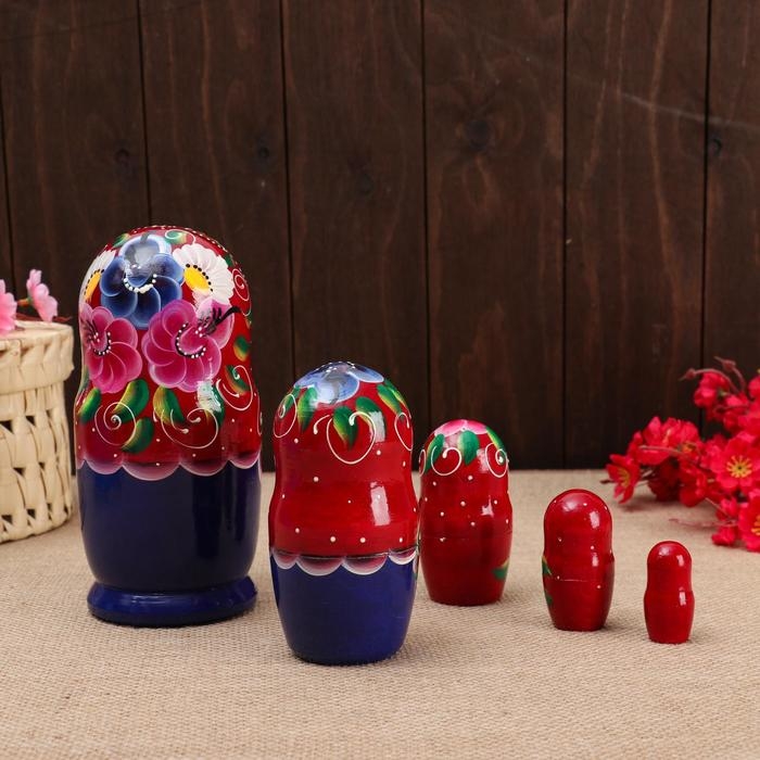 Матрёшка 5-ти кукольная  Матрёшка 5-ти кукольная "Настя" ромашки , 17-18см, ручная роспись.