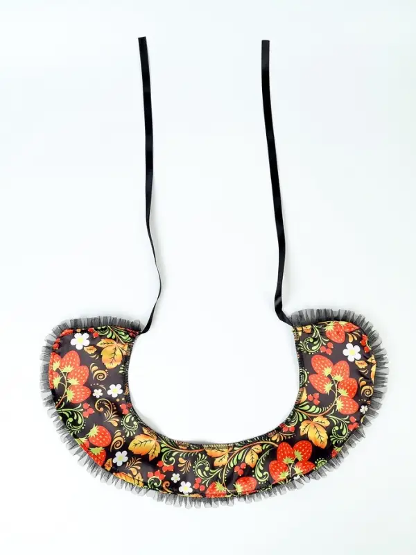 Карнавальный набор "Народная краса" юбка р-р 40-48, воротник, повязка, цвет чёрный