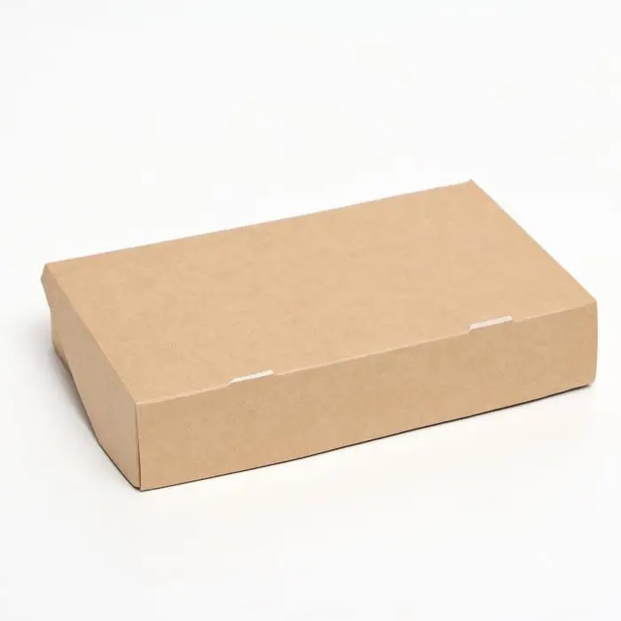 Контейнер на вынос, крафт, без окна, 20 х 12 х 4 см Контейнер на вынос, крафт, без окна, 20 х 12 х 4 см