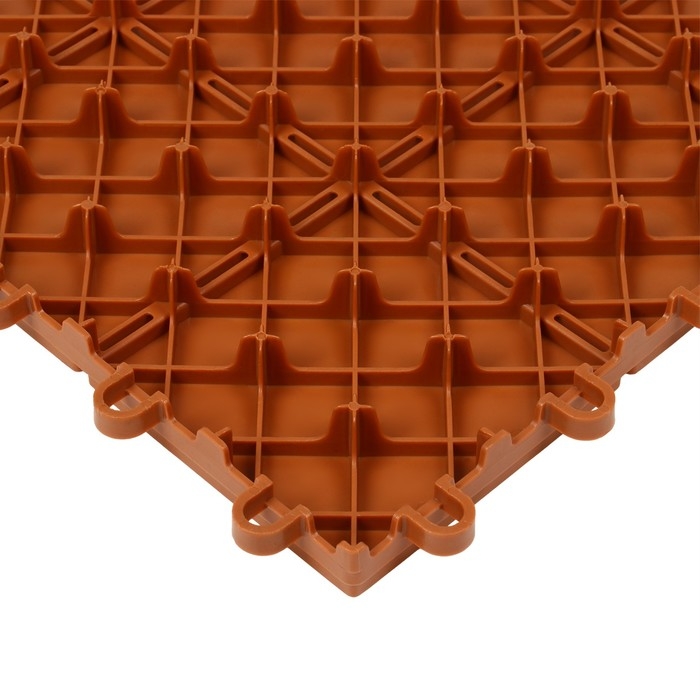 Модульное покрытие, 30 × 30 см, пластик, терракотовое, 1 шт. Модульное покрытие, 30 × 30 см, пластик, терракотовое, 1 шт.
