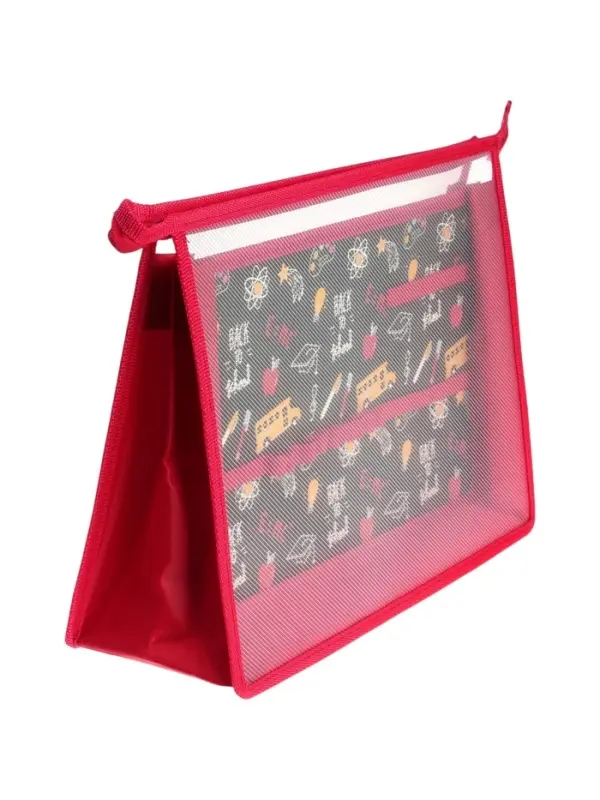 Папка для труда А4 &laquo;Школьный паттерн&raquo;, молния сверху