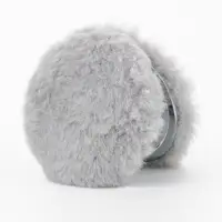 Зеркало складное «Мех», d=8 см, с увеличением, с искусственным мехом, серое Зеркало складное «Мех», d=8 см, с увеличением, с искусственным мехом, серое