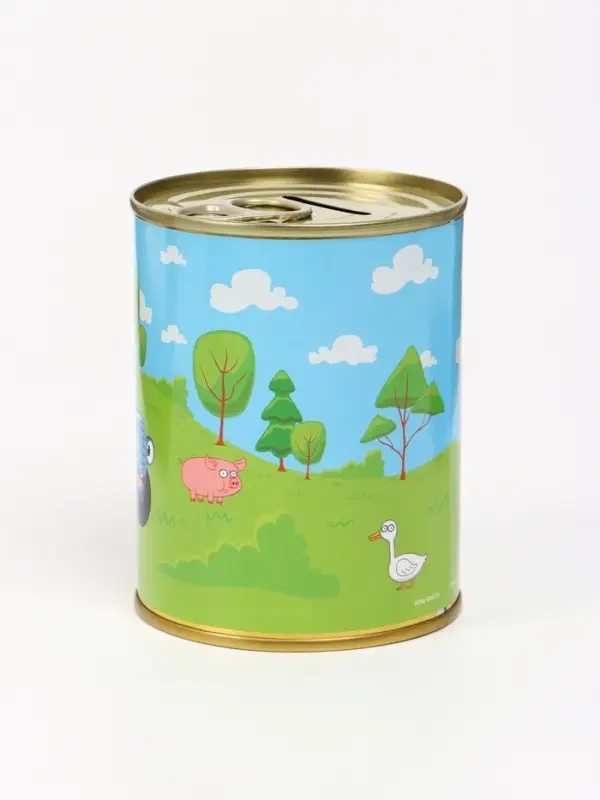 Копилка металлическая, 9.5 см×7.5 см×7.5 см, Синий трактор Копилка металлическая, 9.5 см×7.5 см×7.5 см, Синий трактор