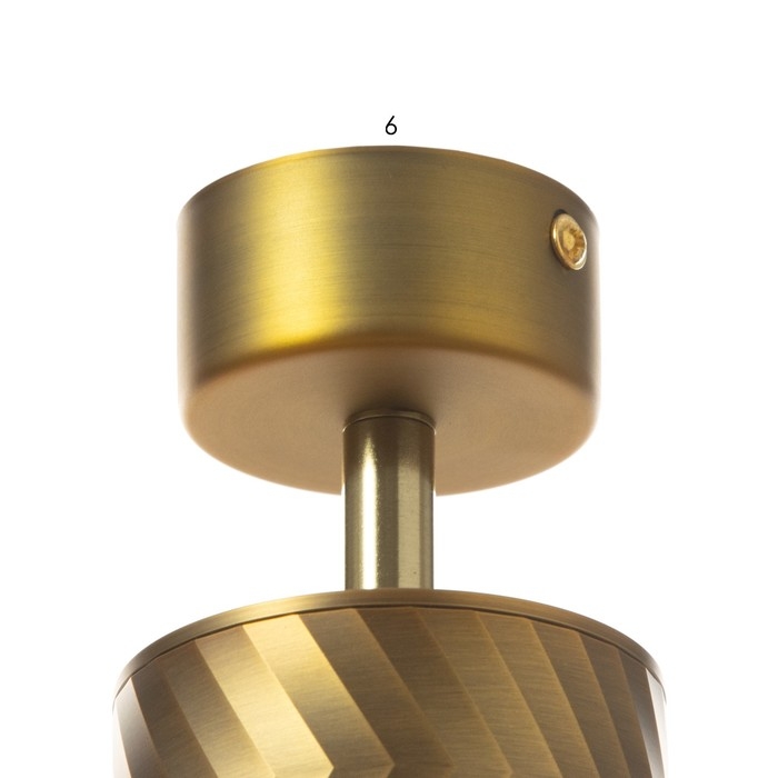 Спот Спот "Астер" GU10 золото 7,5х7,5х20 см