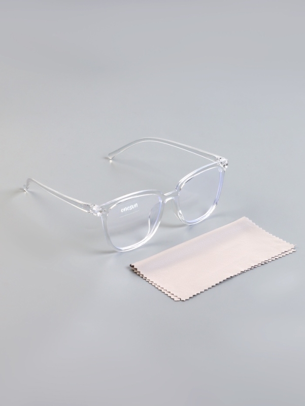 Очки для компьютера, антибликовые, 5.1 х 4 см, ширина 14.4 см, дужка 13.8 см, белая оправа   1079583