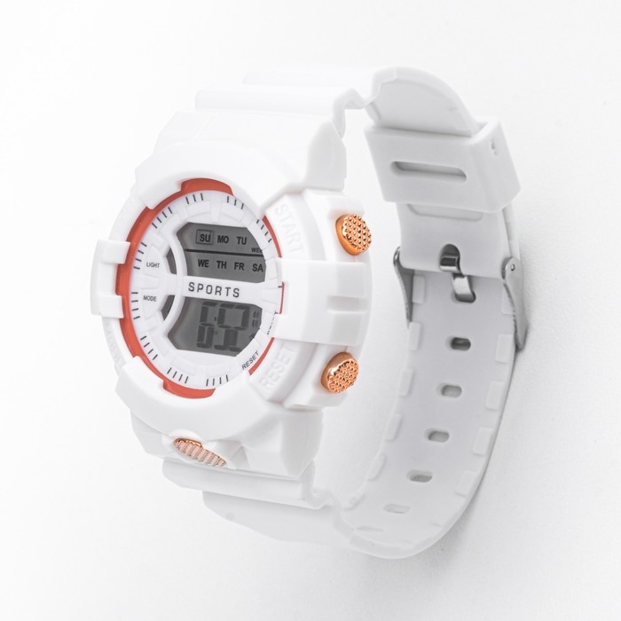 Часы наручные электронные женские, ремешок силикон, с календарем, водонепроницаемые Часы наручные электронные женские, ремешок силикон, с календарем, водонепроницаемые