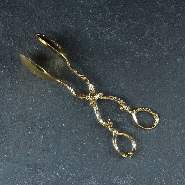 Щипцы для подачи «Рахат золото», h=22 см, цвет золотой