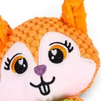 Мягкая игрушка для собак &laquo;Белка&raquo;, 36 см, с пищалкой, оранжевая
