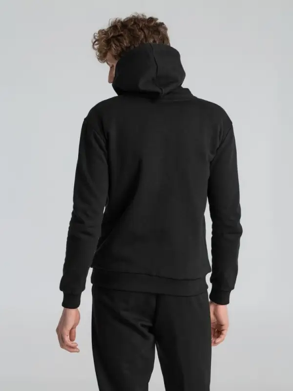 Толстовка на молнии с капюшоном Siverga Heavy 2.0, черная, размер S