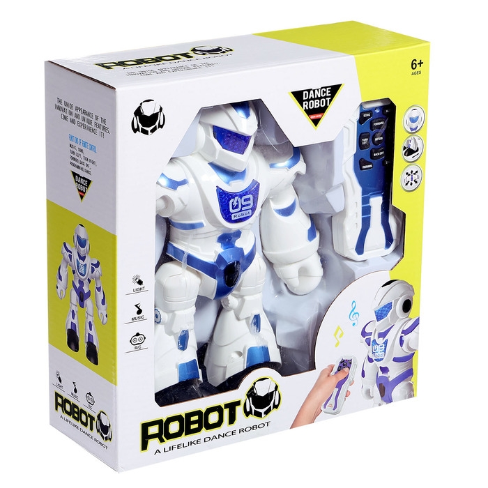 Робот радиоуправляемый «Танцор», световые и звуковые эффекты, работает от батареек, цвет МИКС
