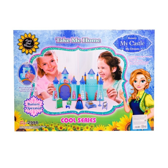 Замок для кукол «Чудо» с аксессуарами, свет, звук Замок для кукол «Чудо» с аксессуарами, свет, звук