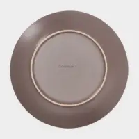 Набор тарелок керамических Доляна &laquo;Пастель&raquo;, 18 предметов: 6 тарелок d=19 см, 6 тарелок d=27 см, 6 мисок d=19 см, цвет коричневый