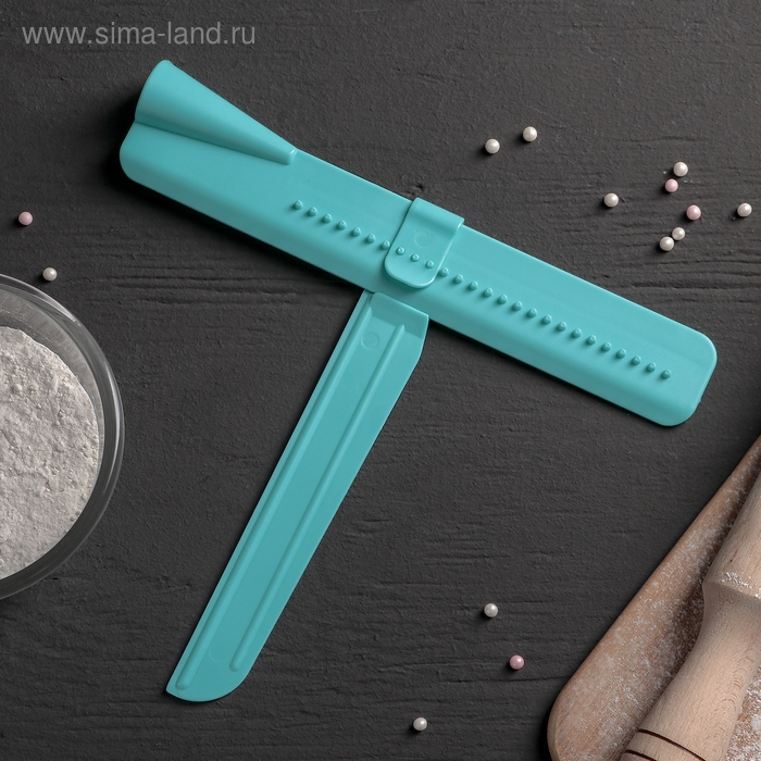 Шпатель кондитерский угловой Доляна, 2 части, 23,5×4,7×2,6 см Шпатель кондитерский угловой Доляна, 2 части, 23,5×4,7×2,6 см