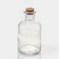 Набор баночек для специй Доляна &laquo;Парфе&raquo;, 125 мл, 5.8&times;10.4 см, с пробковой крышкой, 12 шт., стекло