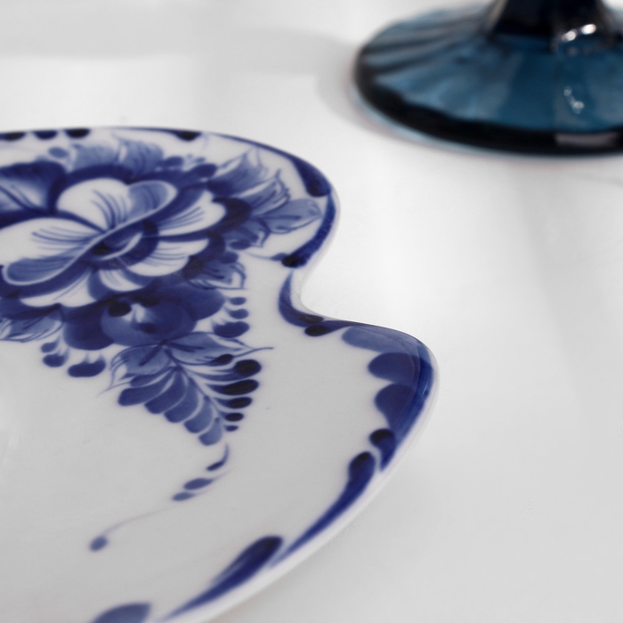 Блюдце Блюдце "Дуэт", 15,5 х 18,5 х 1,5см