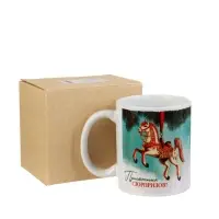 Кружка керамическая «Приятных сюрпризов!», ёлочная игрушка, 320 мл