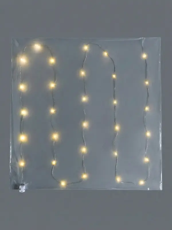 Пленка прозрачная для цветов и букетов, с LED- лентой подсветкой, 60&times;60 см