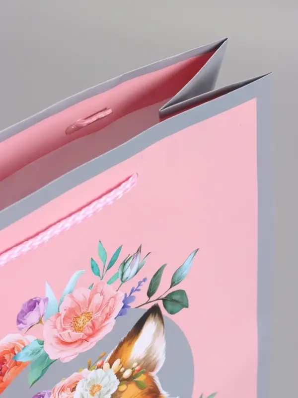 Пакет подарочный ламинированный "Милый котик" 26 х 12 х 32 см