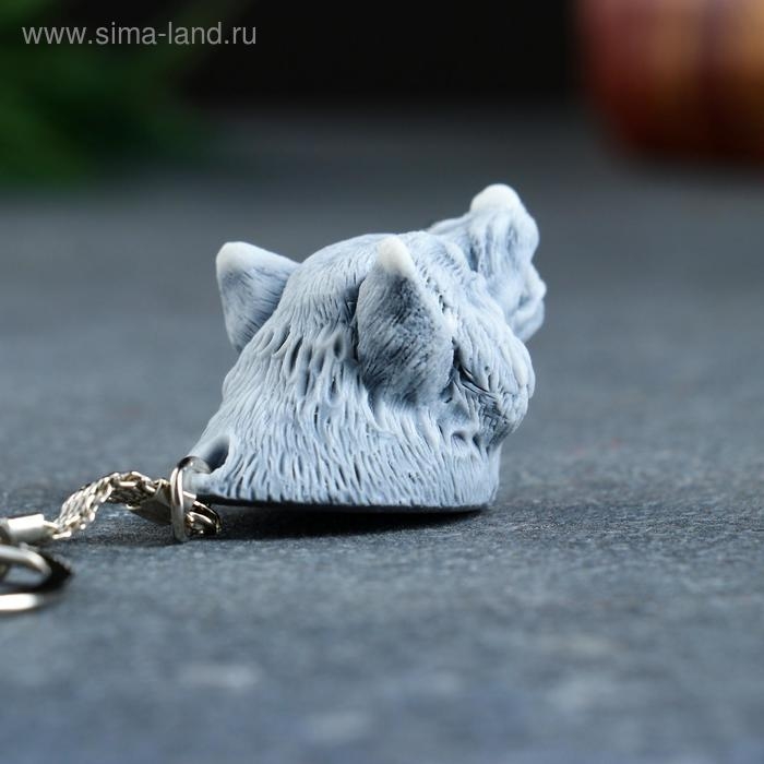 Брелок  Брелок "Голова волка рычащего" 3см