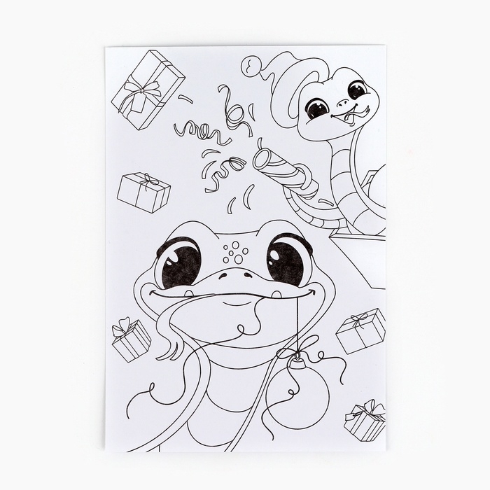 Раскраска антистресс на новый год. Открытки для вдохновения «В ожидании Нового года», А6 Раскраска антистресс на новый год. Открытки для вдохновения «В ожидании Нового года», А6