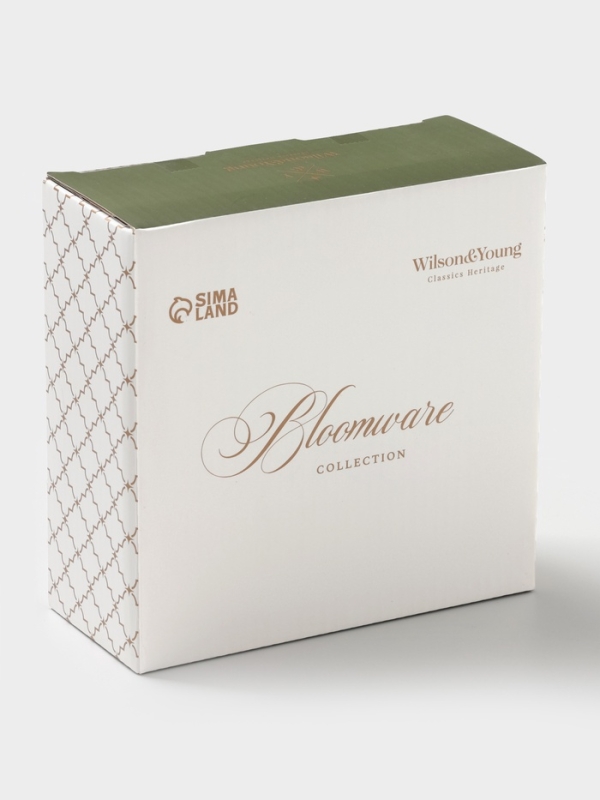 Салатник "Bloomware" W&Y 27см, 15х6  цвет зеленый, белый