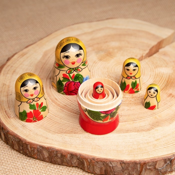 Матрёшка «Хохлома», 5 кукольная, высшая категория Матрёшка «Хохлома», 5 кукольная, высшая категория