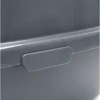 Туалет Айша M с бортом 53&times;39&times;21 см серый FIX