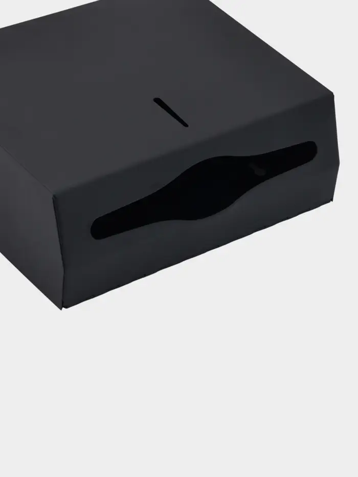 Диспенсер для бумажных полотенец в листах Stölz, 28.5×26.5×10 см, нержавеющая сталь, чёрный Диспенсер для бумажных полотенец в листах Stölz, 28.5×26.5×10 см, нержавеющая сталь, чёрный