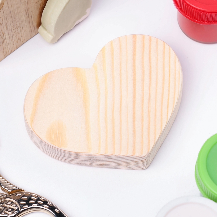 Заготовка для творчества Заготовка для творчества "Сердце" 7,5х6х1,8 см