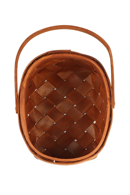 Корзина плетёная, 23×18×12 см, ручка h=13 см, ива, натуральный цвет