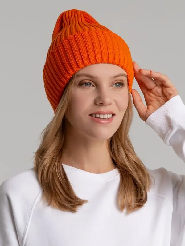 Шапка Yong, оранжевая (апельсин) Шапка Yong, оранжевая (апельсин)