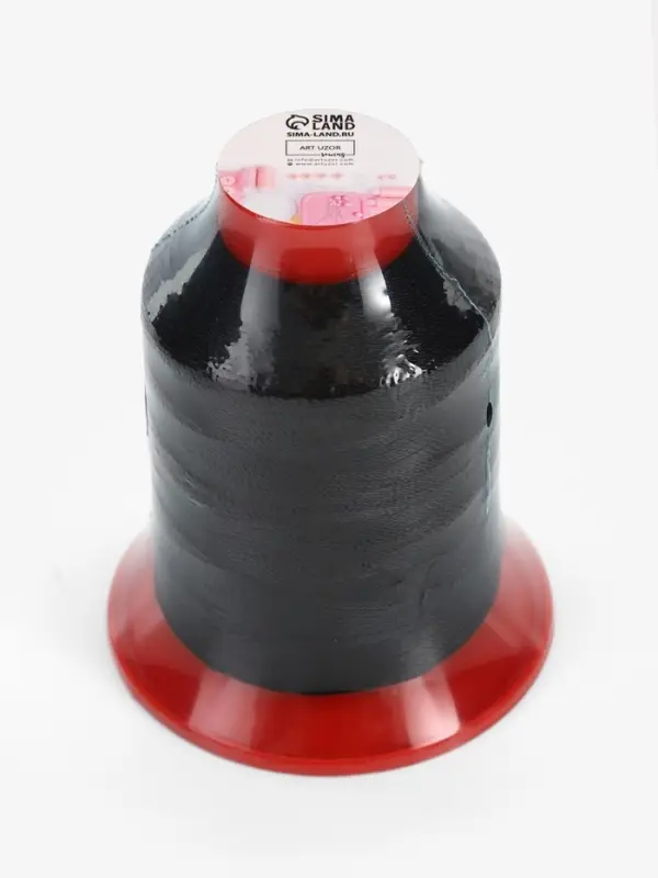 Нитки обувные, 500D/3, 600 м, чёрные