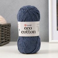 Пряжа для вязания спицами, крючком YarnArt, Eco Cotton, 80% хлопок, 20% полиэстер, 220 м/100 г, (773 джинс)