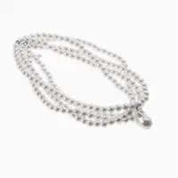 Бусы из жемчуга &laquo;Диана&raquo;, 4 нити, d=0.8, 40 см, белые