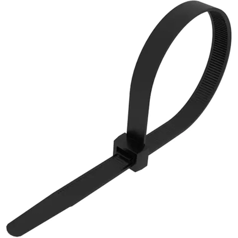 Стяжка REXANT (87-0503) нейлон. морозостойкая 500x7,6мм, черная (100 шт/уп)