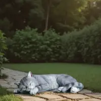 Садовая фигура из полистоуна &laquo;Кот Кузя&raquo;, 13&times;24&times;40 см