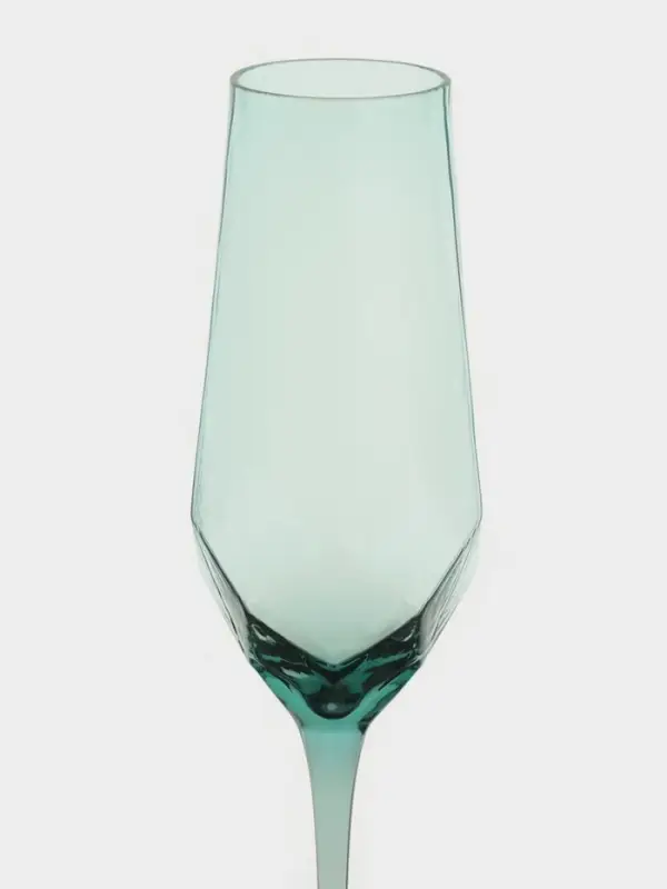 Бокал для шампанского Magistro &laquo;Дарио&raquo;, 180 мл, 5&times;27.5 см, стекло, бирюзовый