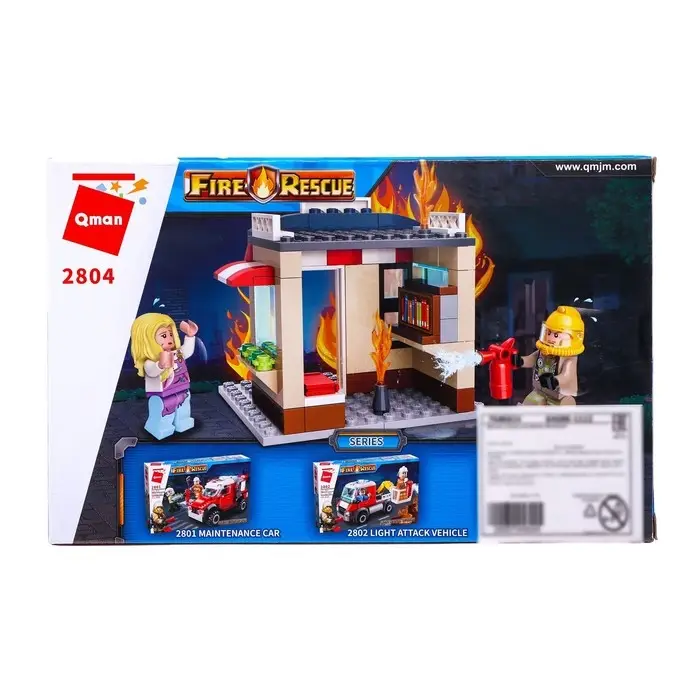 Конструктор Огнеборцы «Пожар в книжном магазине», 2 минифигуры и 88 деталей Конструктор Огнеборцы «Пожар в книжном магазине», 2 минифигуры и 88 деталей