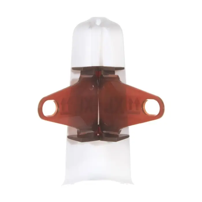 Угол наружный (внешний) с крепежом для плинтуса «Деконика», 85 мм, 001 белый