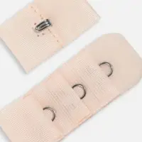 Застёжка для бюстгальтера, 3 ряда 1 крючок, 10 шт., бежевая