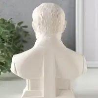 Бюст &laquo;Путин&raquo;, фигурка гипс, белый, 18&times;14&times;8 см
