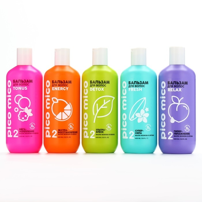 Бальзам для волос с маслом арганы и жожоба, гипер-увлажнение, 400 мл, PICO MICO Бальзам для волос с маслом арганы и жожоба, гипер-увлажнение, 400 мл, PICO MICO