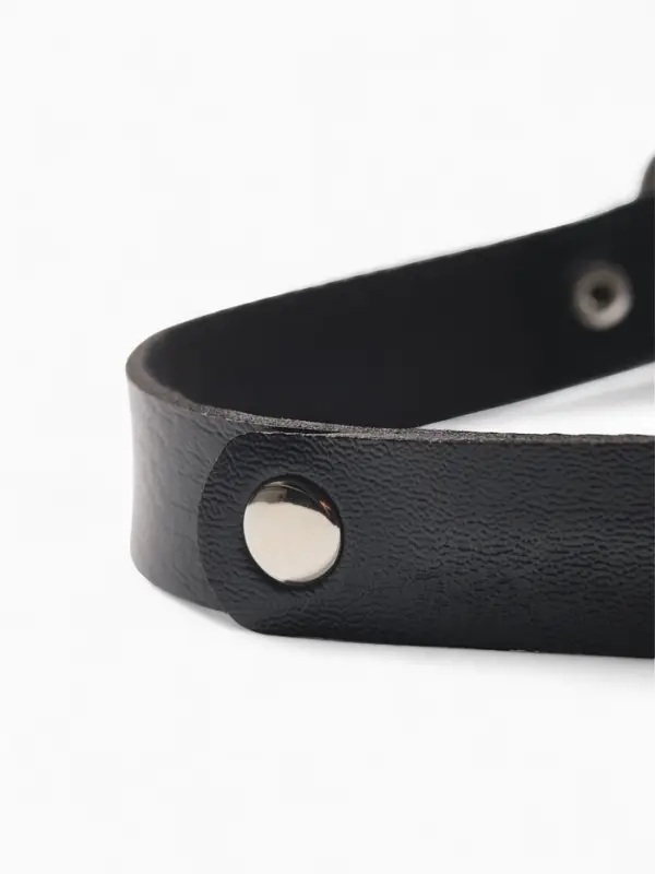 Чокер &laquo;Искушение&raquo;, сердце, чёрный в серебре, 40 см